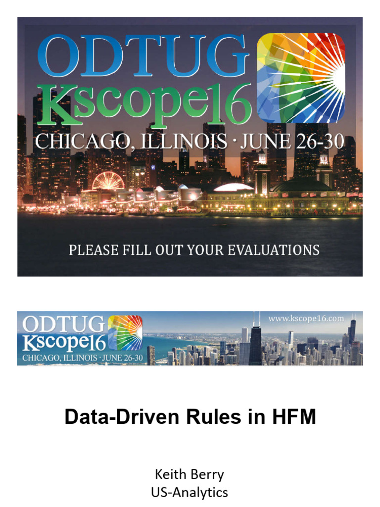 FCM Presentation Data-Driven Rules in HFM Kscope16 | PDF | Computer ...