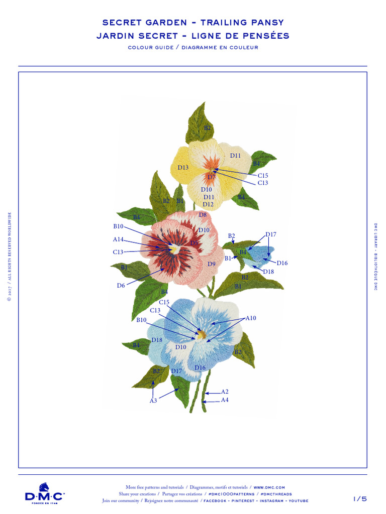 DMC Trailing Pansy PAT0929 Downloadable PDF - 2 | PDF