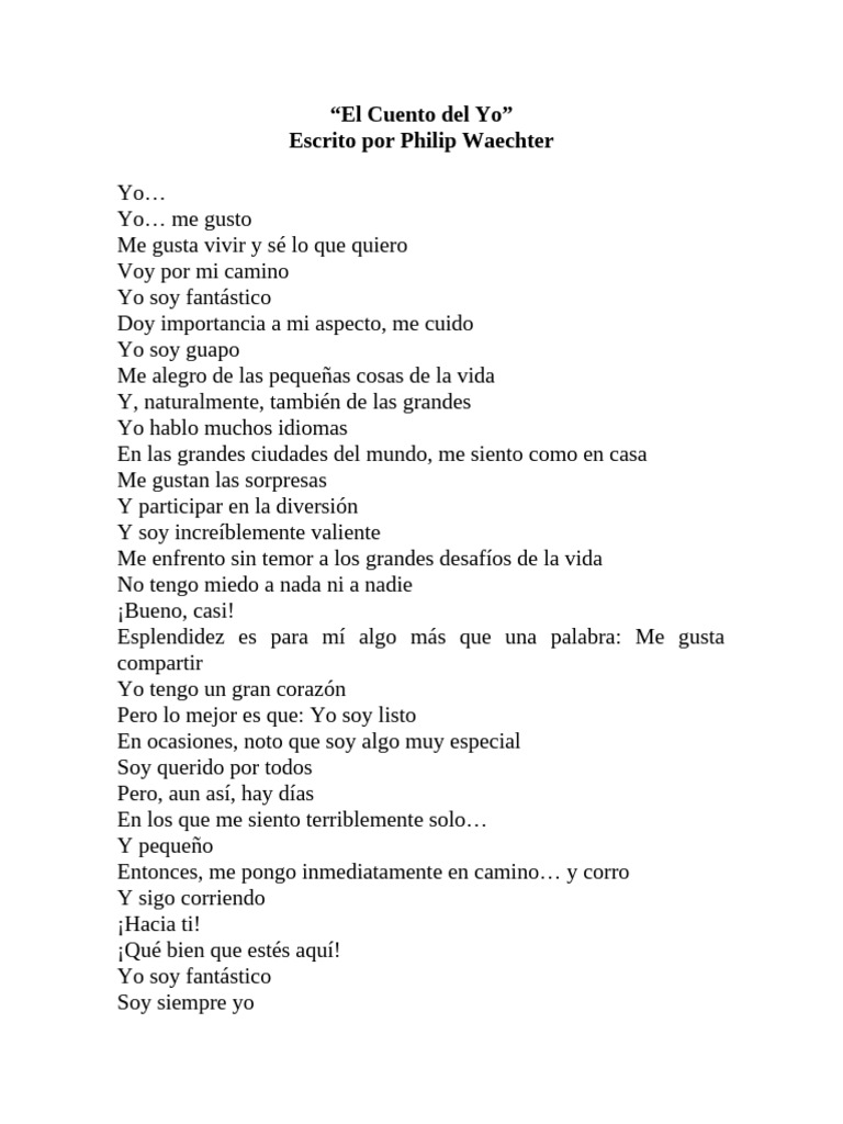 El Cuento Del Yo | PDF