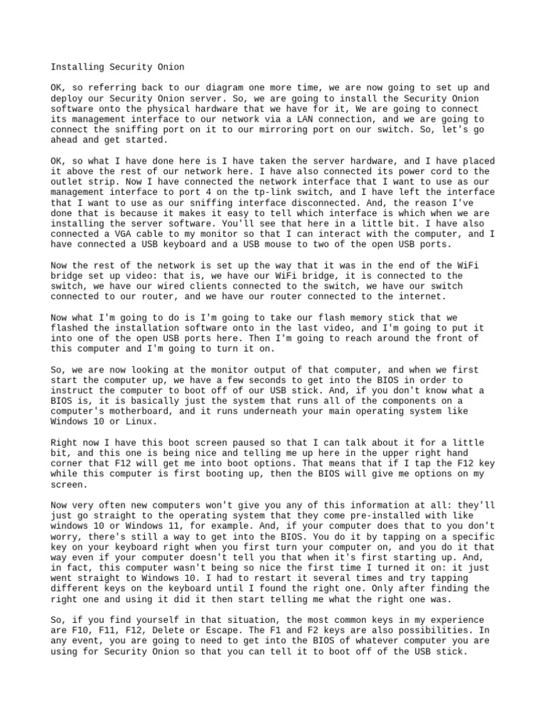 Network Security 2 1 Installing Security Onion Pdf