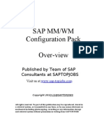 Sap MM/WM Configuration Pack Over-View: Published by Team of SAP Consultants at SAPTOPJOBS