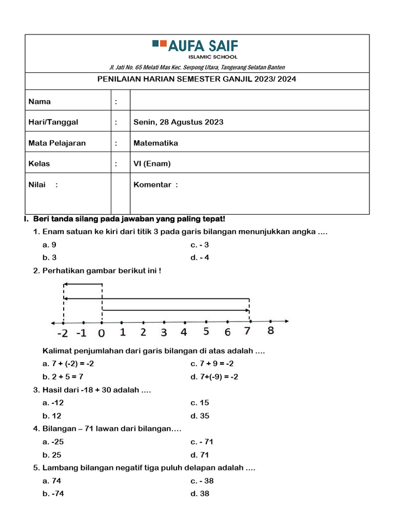 Ph Mtk Bab 1 Kls 6 2324 Pdf