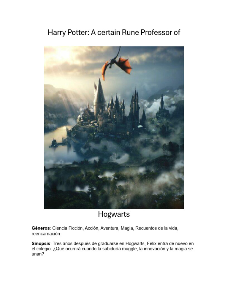 Harry Potter; A certain Rune professor of Hogwarts 525-550 | PDF
