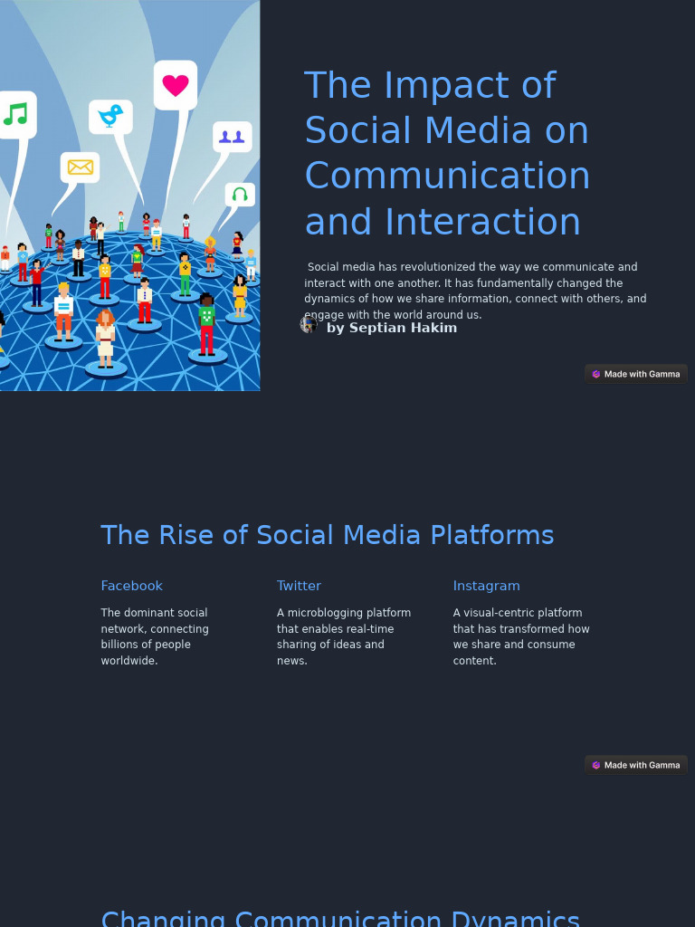 Social Media's Impact on Communication | PDF | Social Media | Popular ...