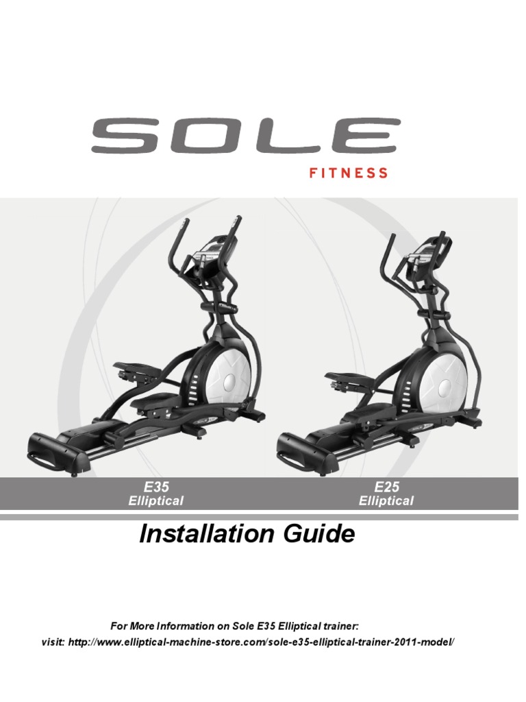 SOLE E35 Installation Guide Download Free PDF Aerobic Exercise Screw