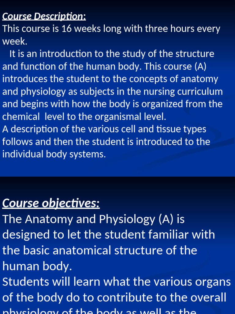 Introduction Of Anatomy