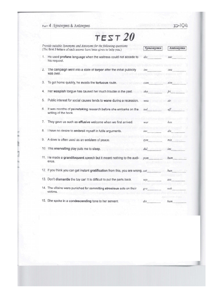 Part 4 Test 20 QP | PDF