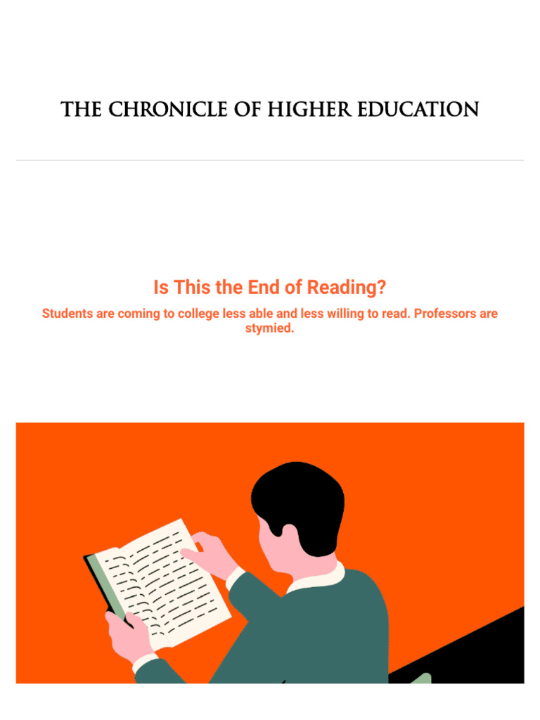 Is This The End of Reading | PDF