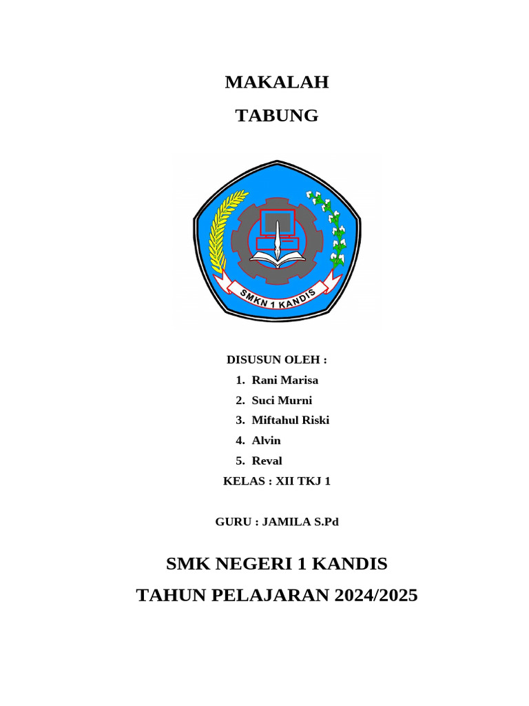 Makalah Tabung | PDF