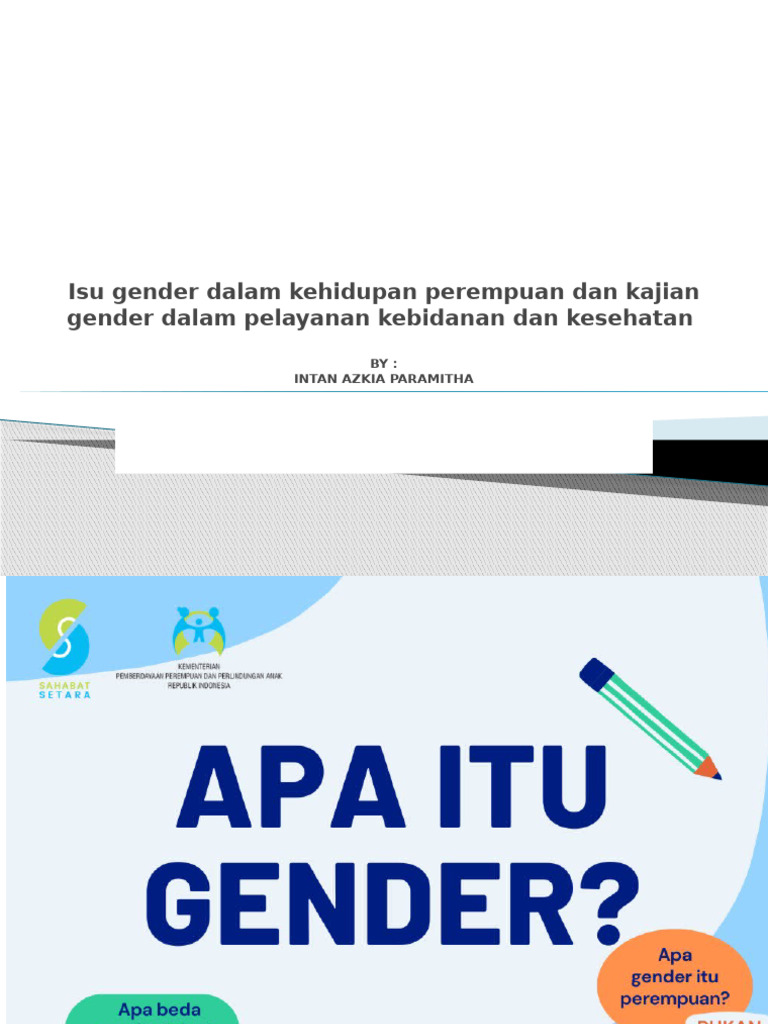 Isu Gender dalam Kesehatan Perempuan | PDF