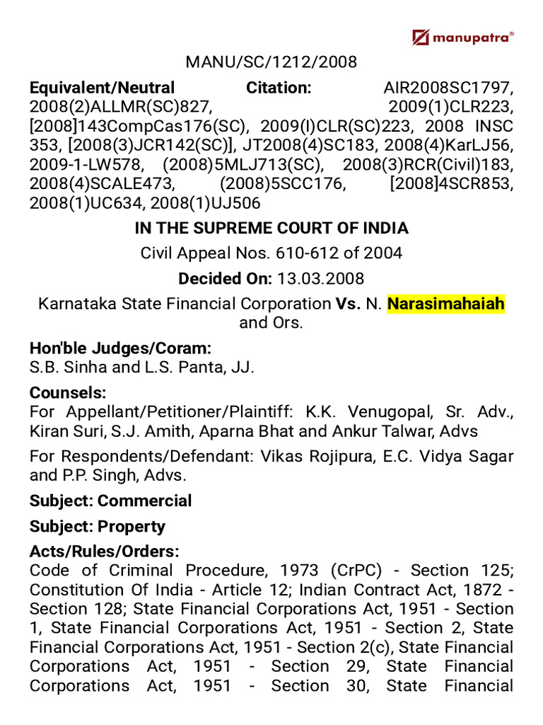 Karnataka STate Financial Corporation | PDF