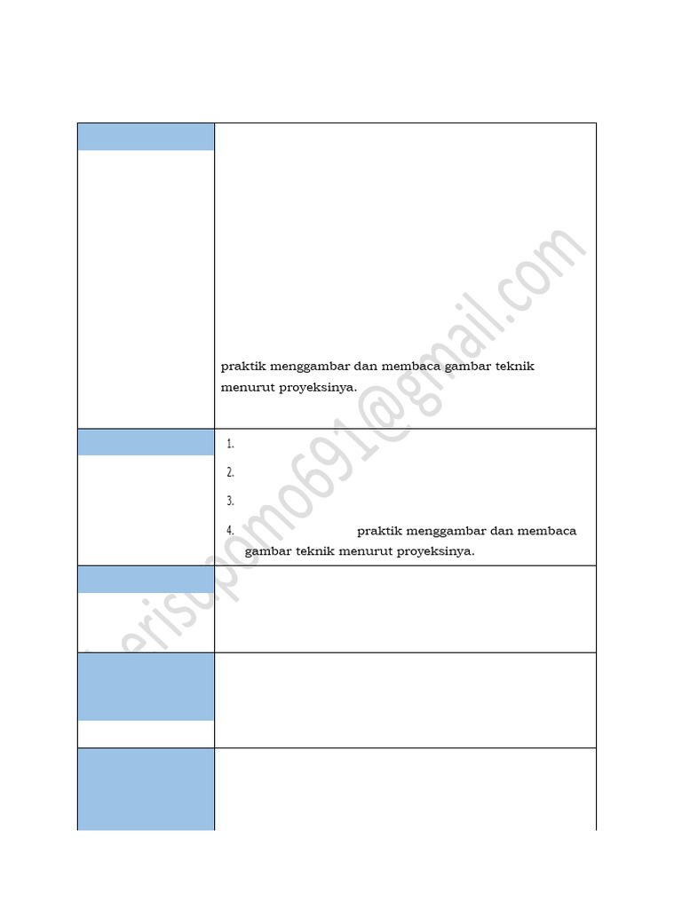 Modul Ajar - DDTM - Gambar Teknik - FASE E | PDF