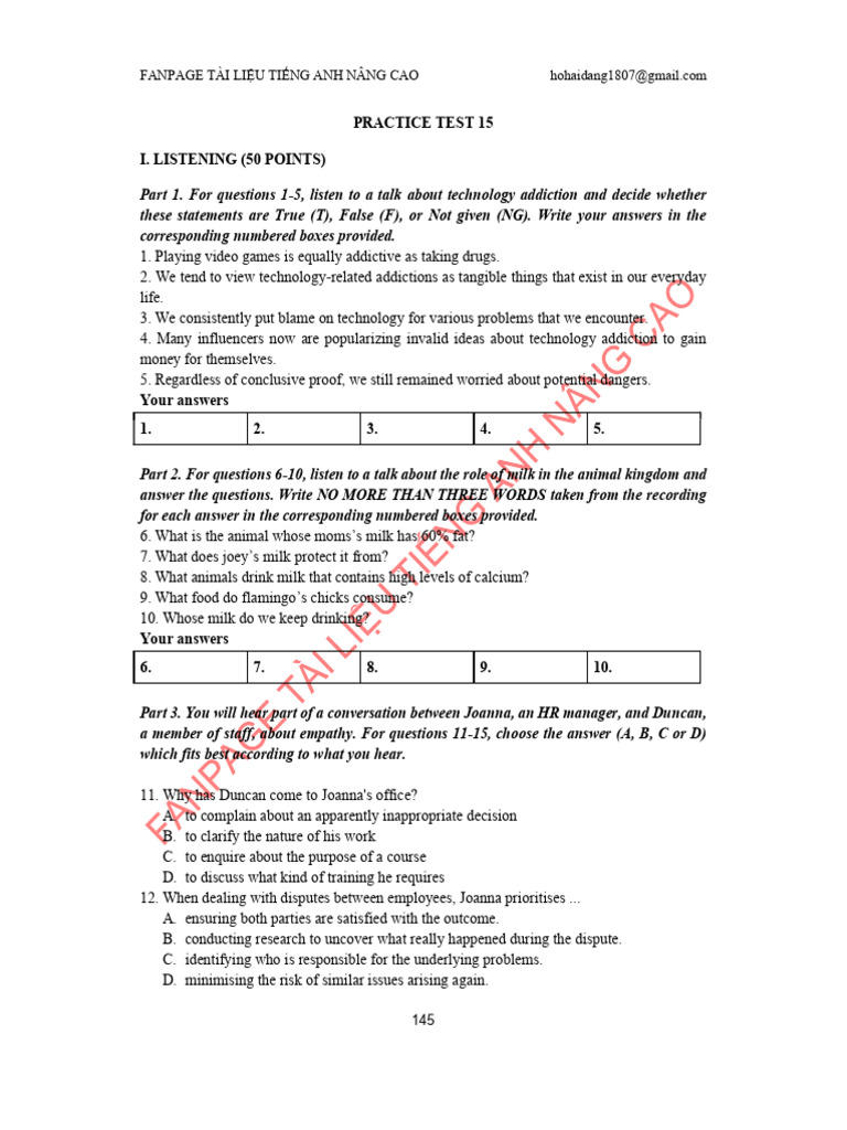 Test 15 | PDF