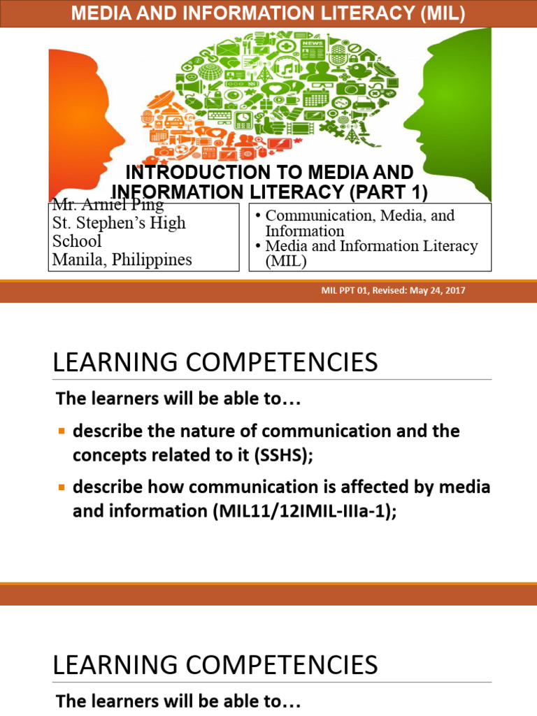 1.MIL 1. Introduction To MIL (Part 1) - Communication, Media ...