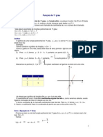 Funções do 1o e 2o Grau: Definições e Estudo