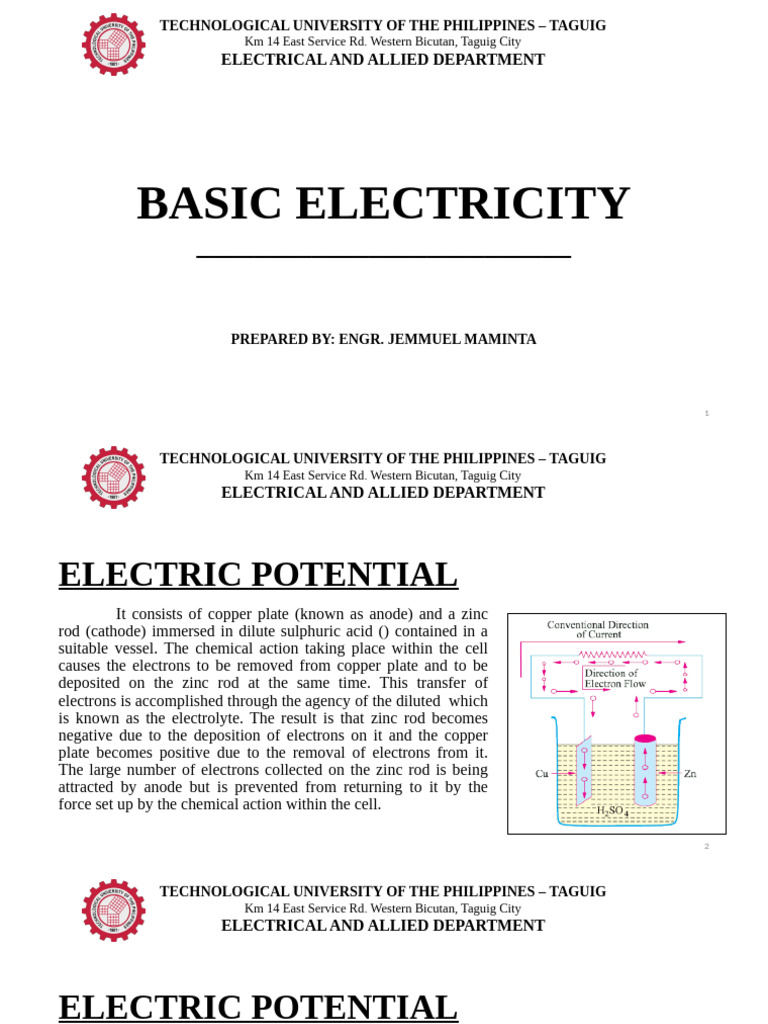 Basic Electricity | PDF