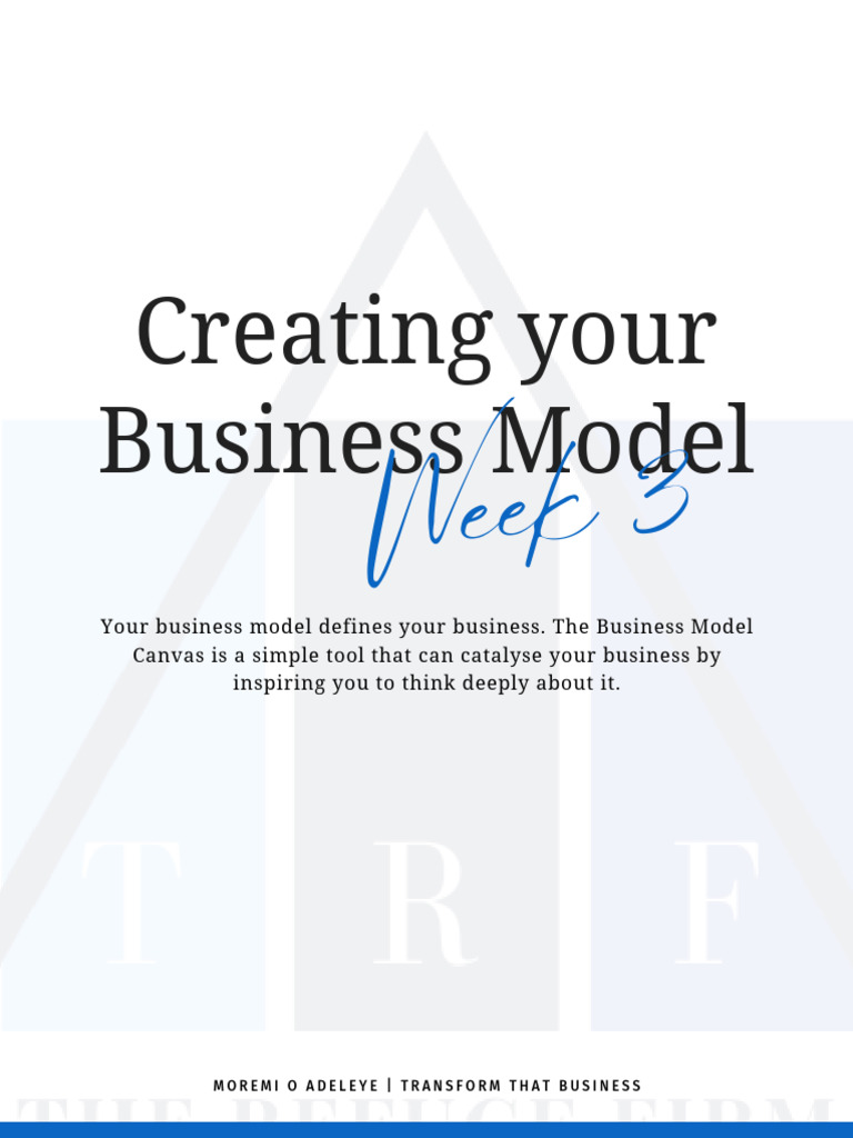 Business Model Workbook | PDF | Business Model | Career & Growth