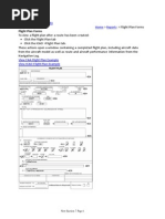 VFR Flight Planner Form and Guide | PDF