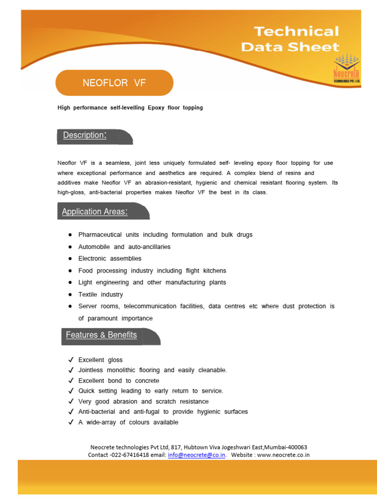 Neoflor VF-EDS | PDF