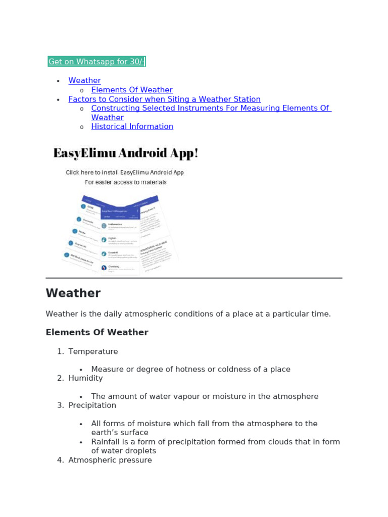 Weather | PDF