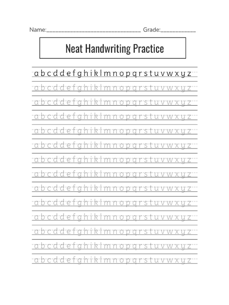 Handwriting pdf