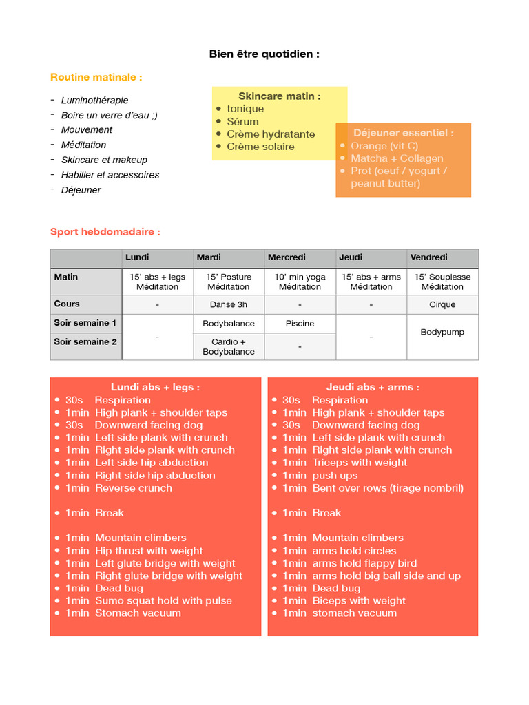 Routine | PDF