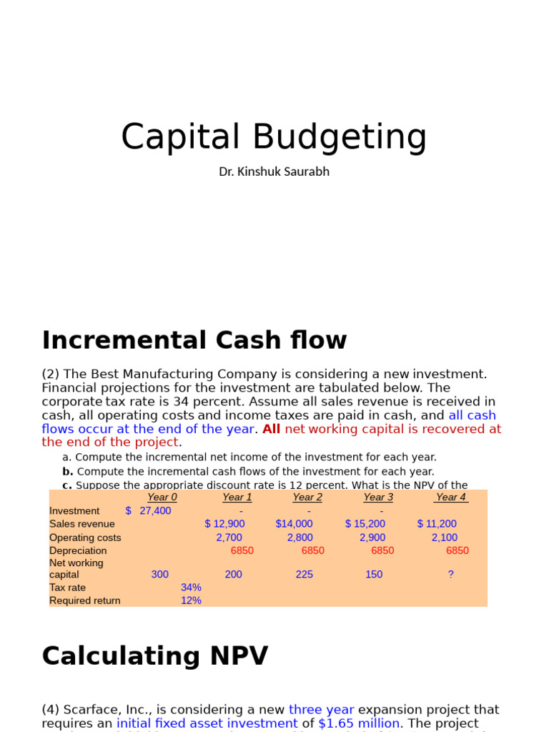 PROBLEMS ON CAPITAL BUDGETING WITH SOLUTIONS PDF visual data 6