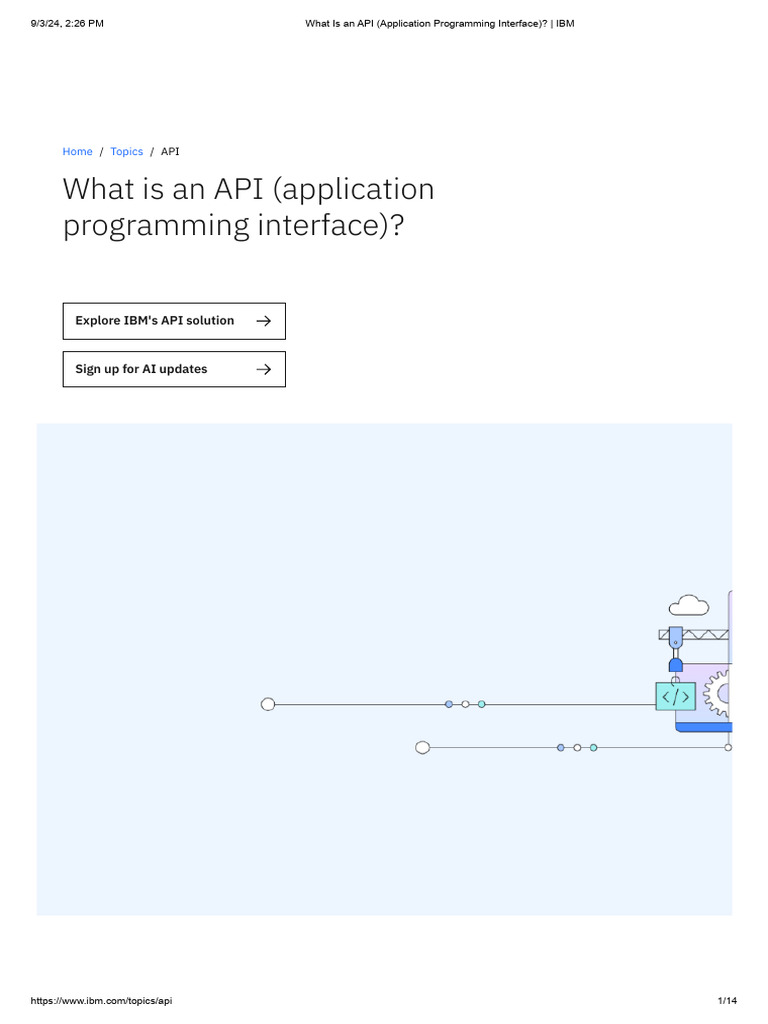 What Is An API (Application Programming Interface) - IBM | PDF