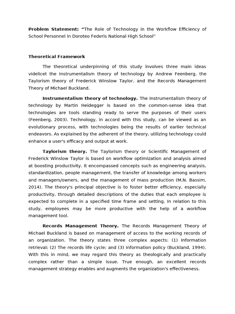 Theoretical and Conceptual Framework | PDF