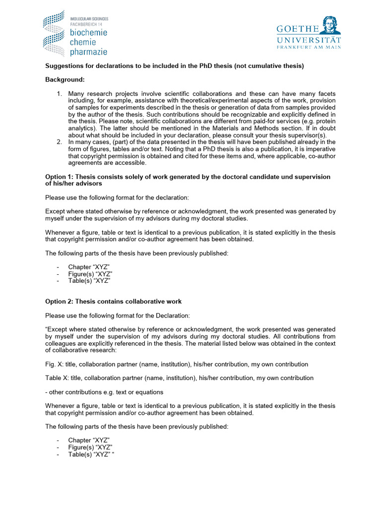 Suggestion-for-Declaration Doctoral Thesis | PDF
