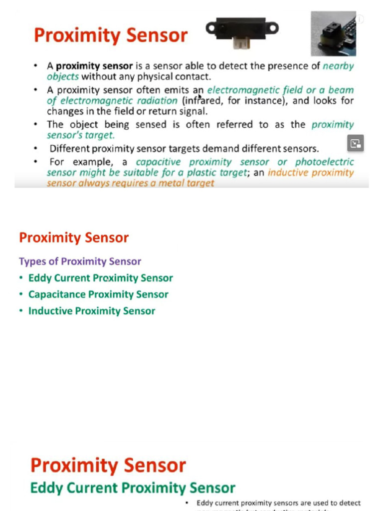 Proximity Sensor | PDF