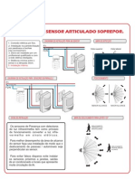 Sensor Articulado Soprepor: Diagrama de Instalação para Um Sensor Mapa de Detecção