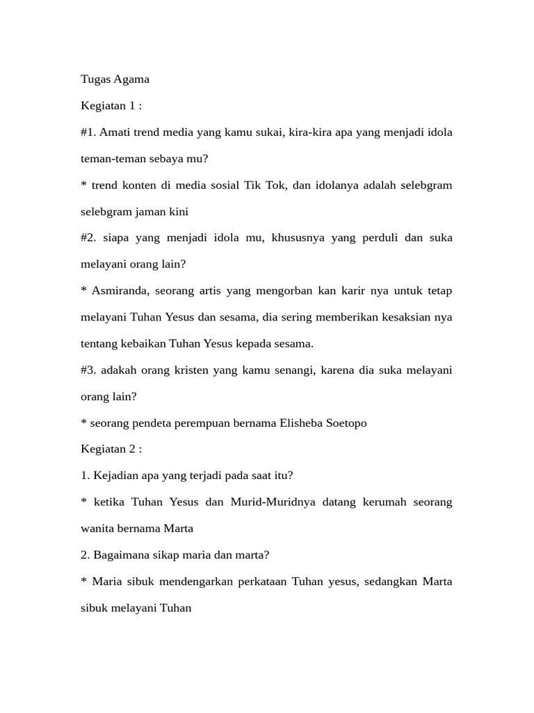 Tugas Agama Pdf