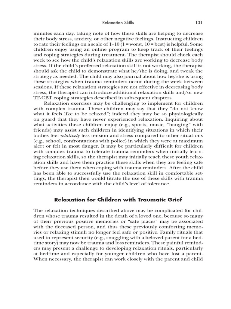 Treating Trauma and Traumatic Grief in Children An... - (Relaxation For ...