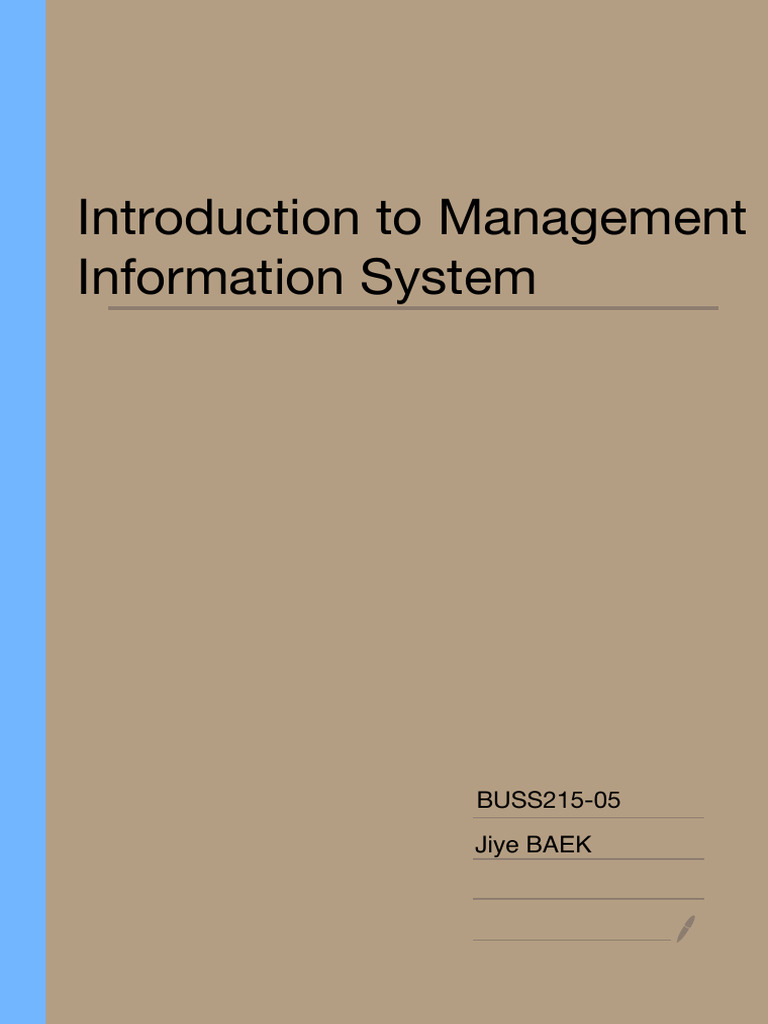Introduction to Management Information System | PDF