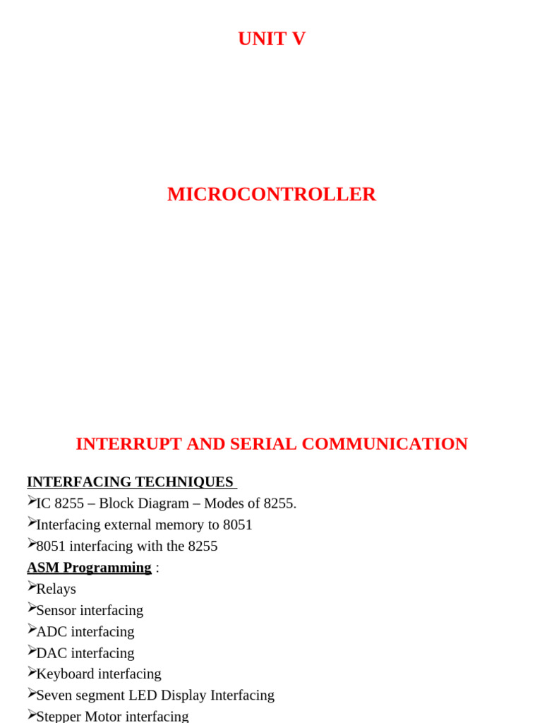 8051 Microcontroller and 8255 Interfacing | PDF | Analog To Digital ...