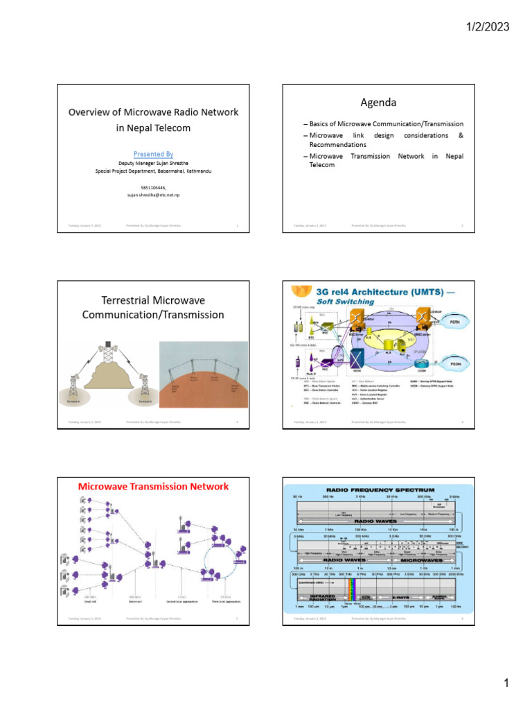 Overview of Microwave Radio Network in Nepal Telecom | PDF
