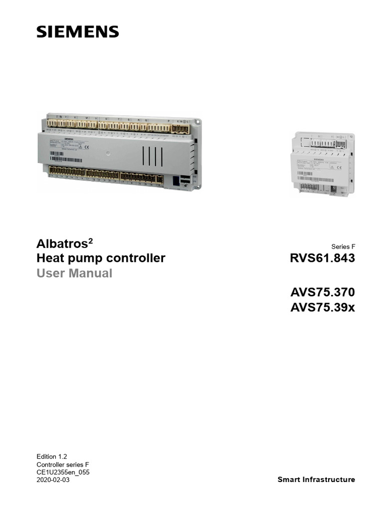 Albatros2 4 Rvs61 Heat Pump Controller User Manual U2355en | PDF