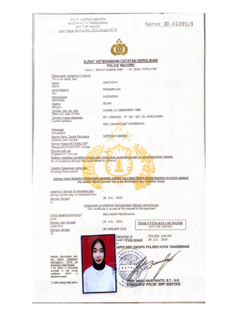 SKCK | PDF