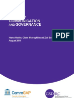 Topic Guide On Communication and Governance