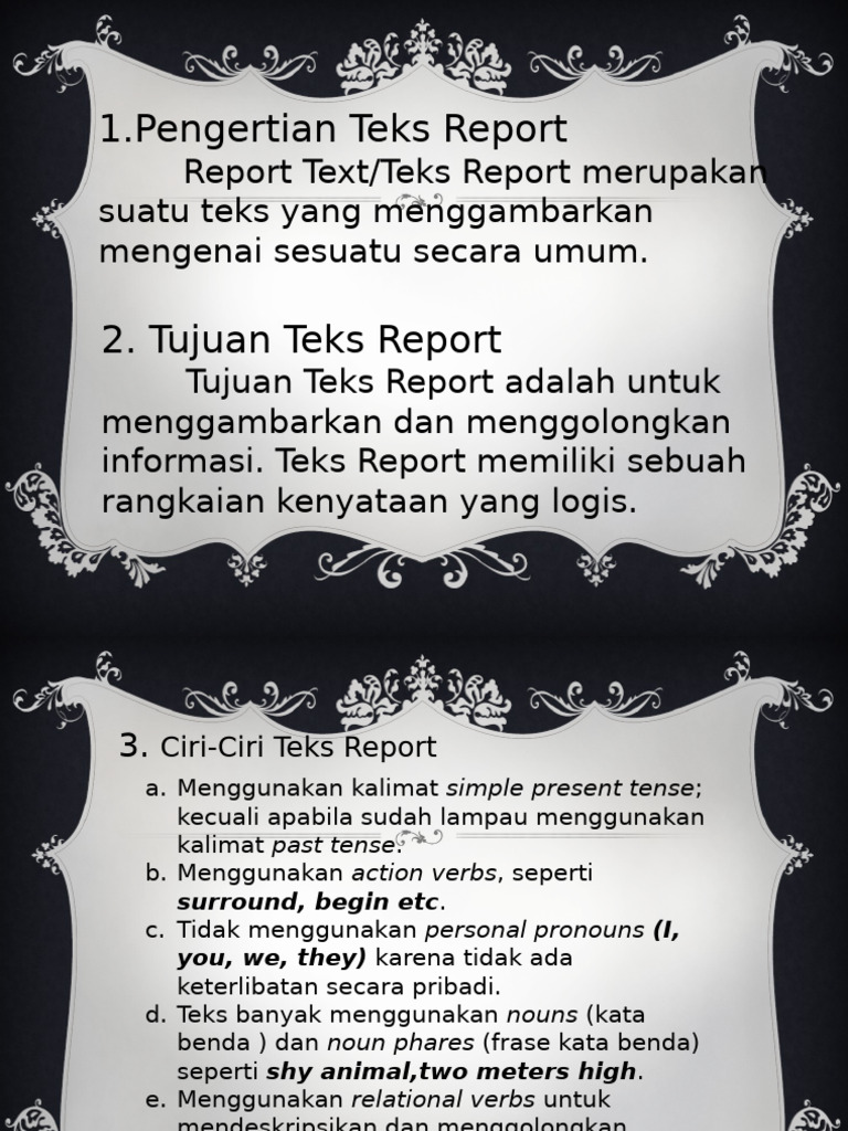 Report Text PPTX | PDF