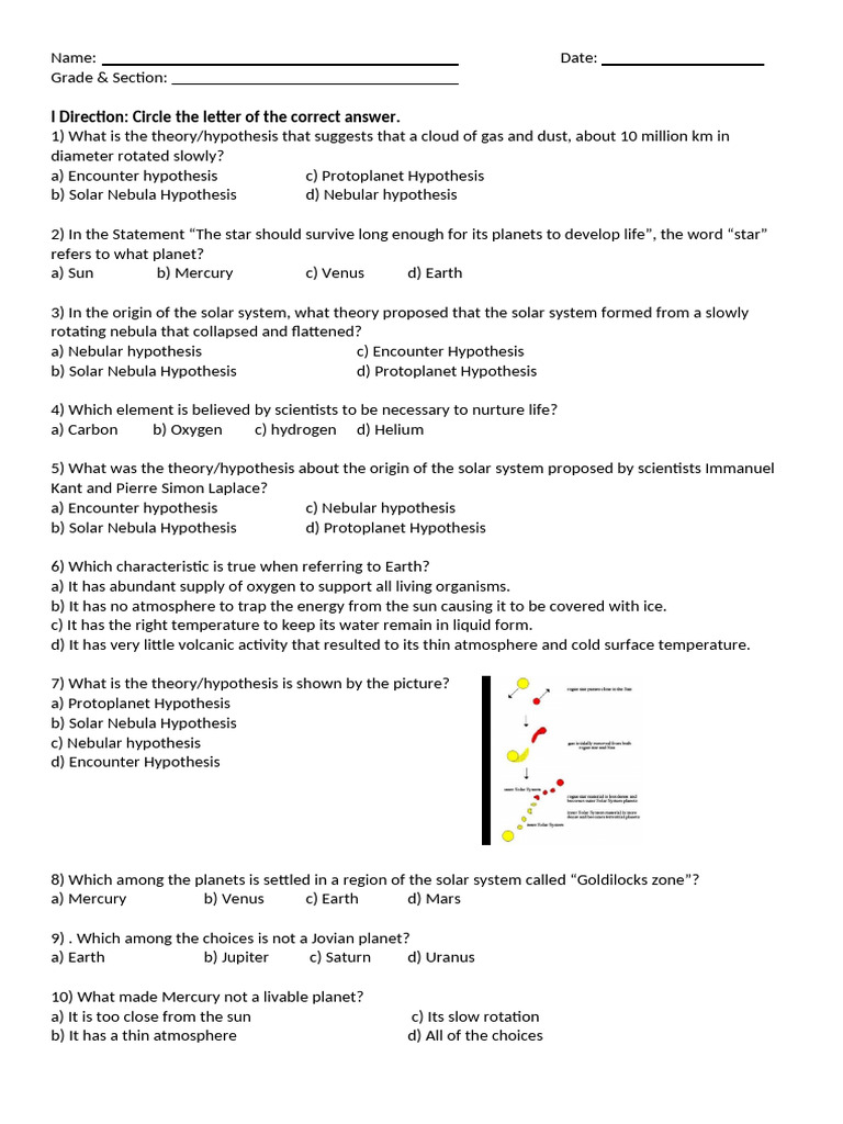 Quiz science pdf