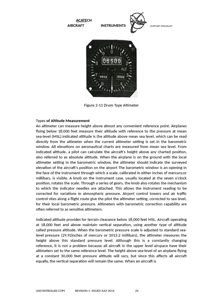 Aircraft Instruments | PDF