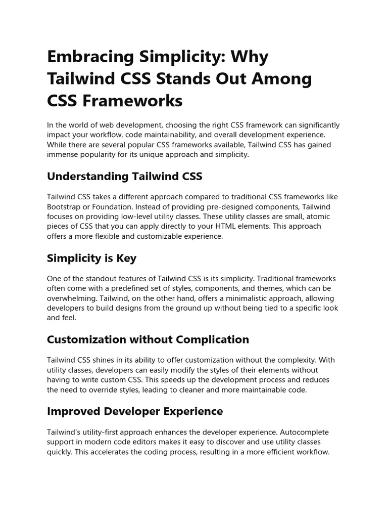 Tailwind | PDF