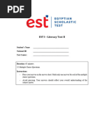 New Released MR - Bayoumy EST 2 Math Level 1 - Test Sample | PDF