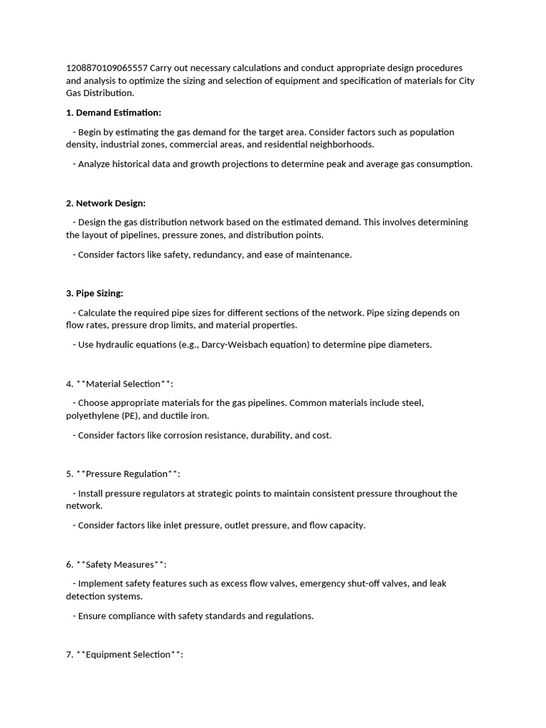 Optimizing City Gas Distribution | PDF