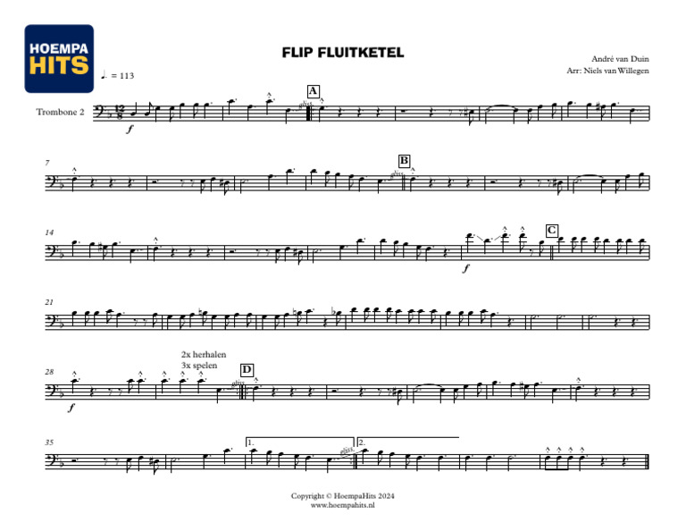 Flip Fluitketel - Partituur en Partijen-20 | PDF