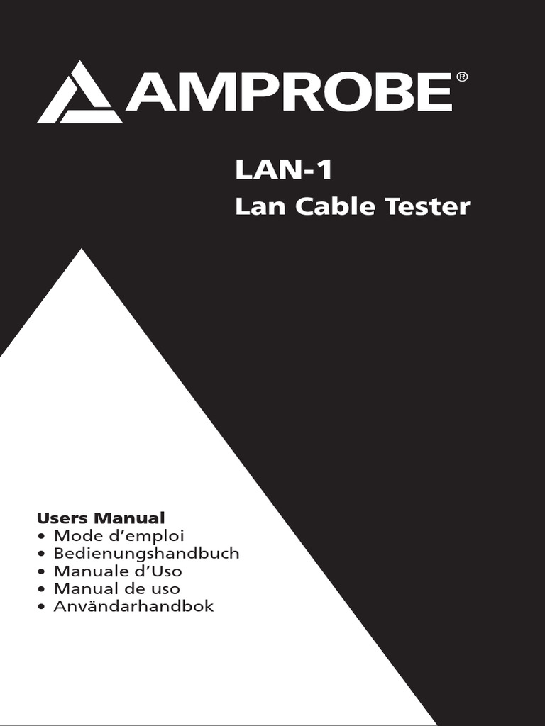 Lan Cable Tester: Users Manual | PDF