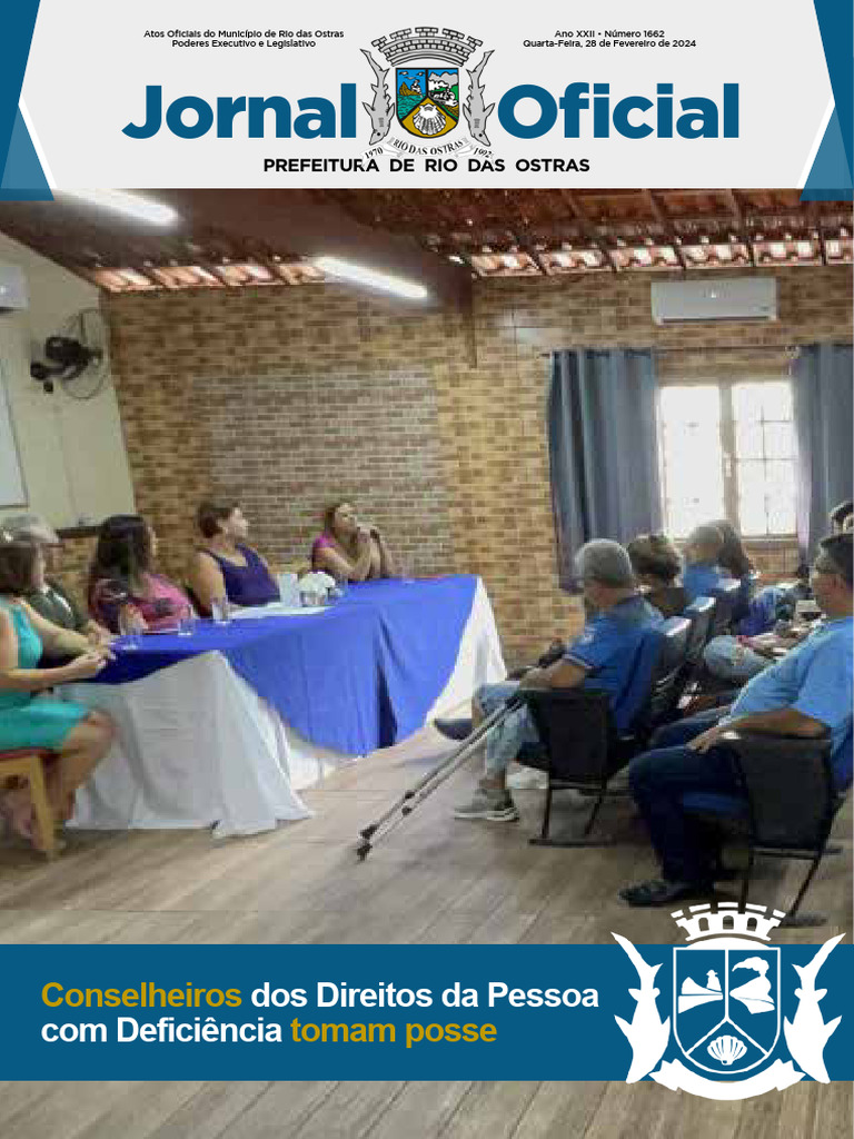 Jornal Oficial: Conselheiros Tomam Posse | PDF