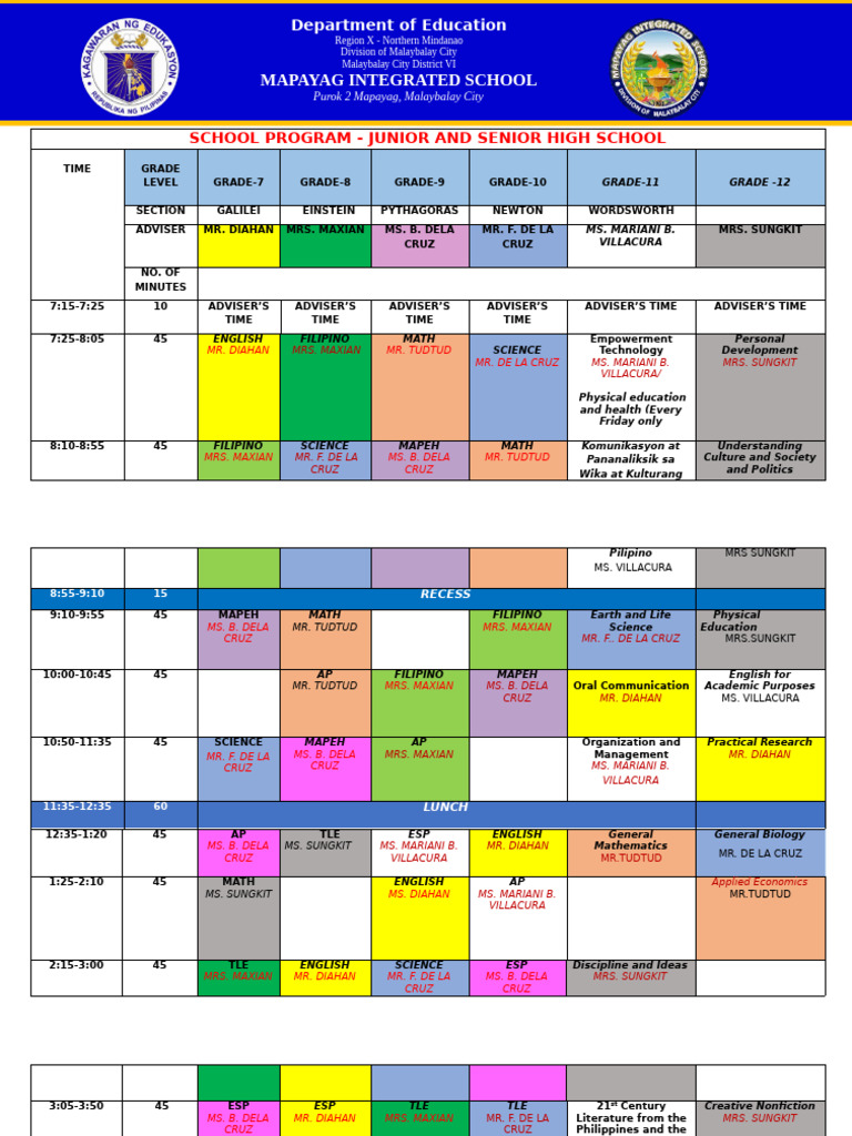 School Program | PDF